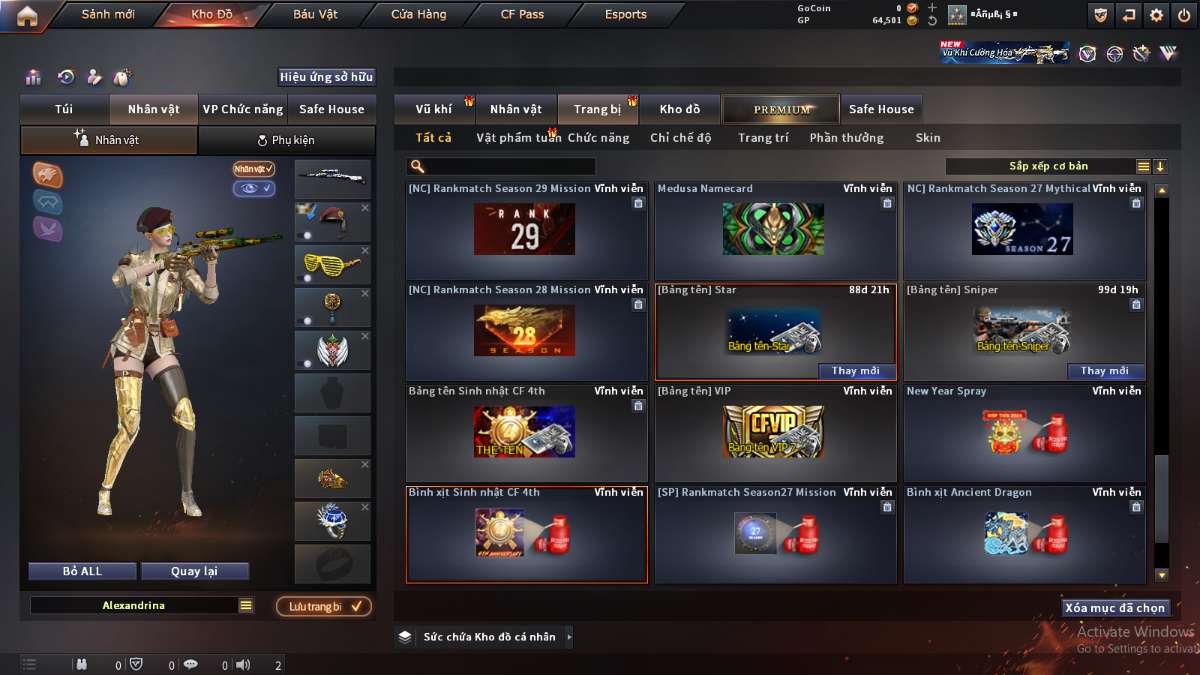 shop acc cf uy tin gia re